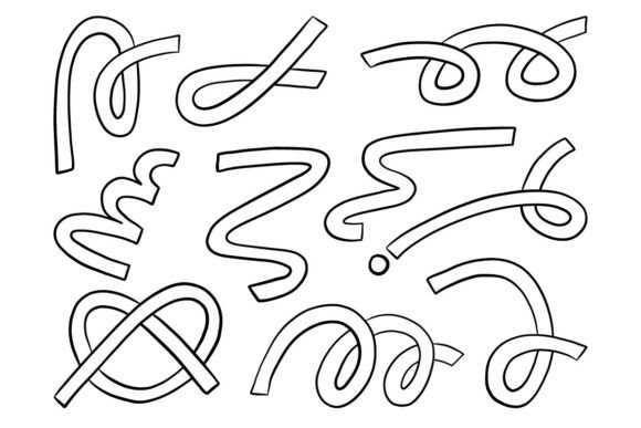 Abstract Curved Ribbon SVG Bundle Set: A Modern Toolkit for Dynamic Design