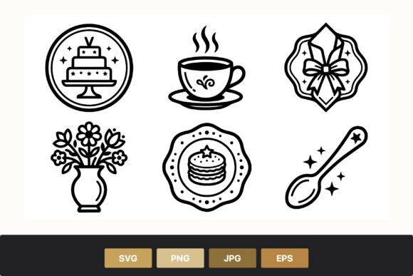 Cake Flower Cup Spoon Vector Icons: A Practical Guide for Design Workflows