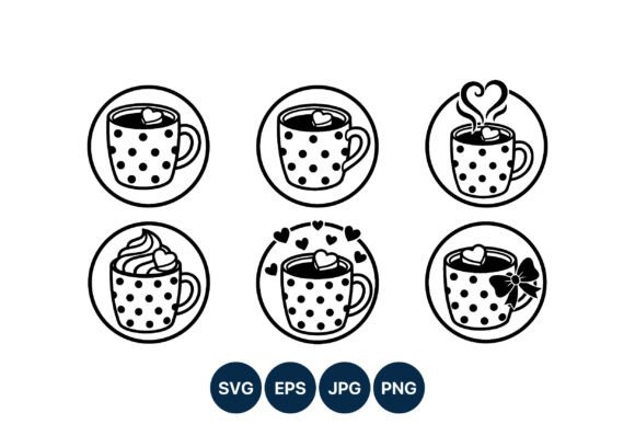 Coffee Cup Icon Set for Modern Design