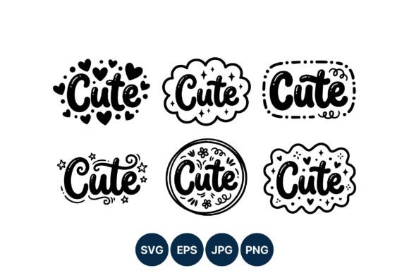 Cute Word Script Lettering Vector Art Guide