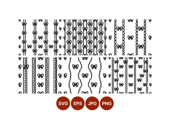 Elevating Brand Identity with the Black White Bow Ribbon Pattern