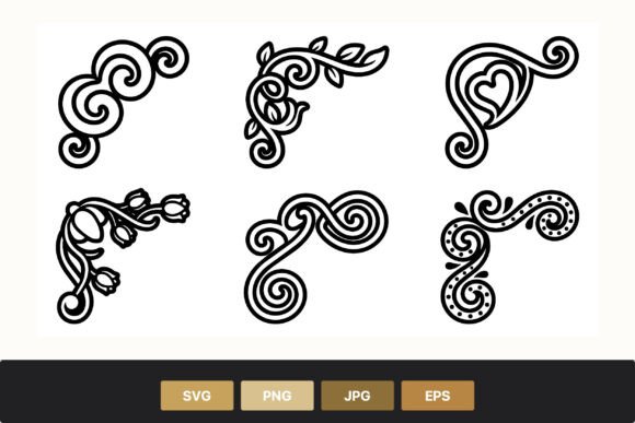 Evaluating the Swirl Floral Corner Decoration Set for Professional Design Workflows