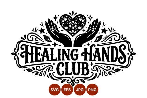 Healing Hands Club Script Lettering: A Guide to Choosing Quality Vector Art