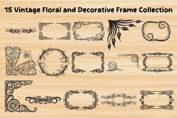 Intricate Floral and Swirl Border Design