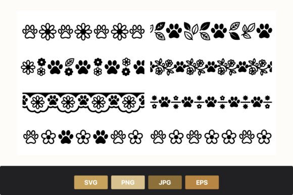 Paw Prints and Flower Borders: A Design Essential