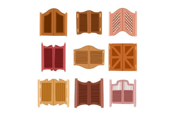 Revitalizing the Wild West: The Strategic Value of Saloon Doors Illustration Sets in Modern Design