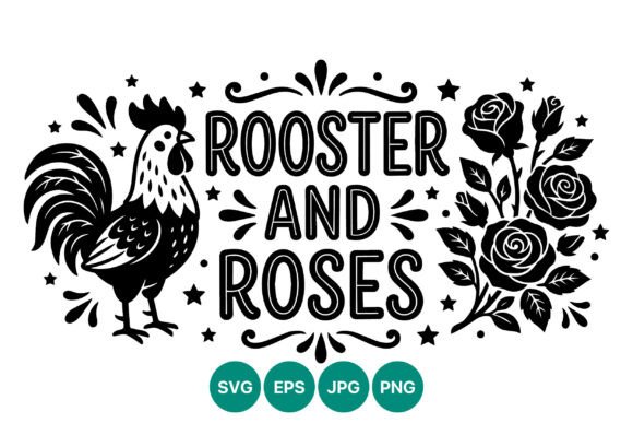 Rooster and Roses Vector Art Black White: A Practical Evaluation for Designers