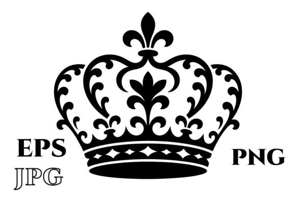 Royal King Crown Design EPS Cutting File: Elevate Your Creative Projects
