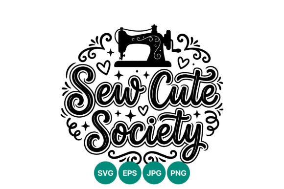 Sew Cute Society Vintage Sewing Machine Design