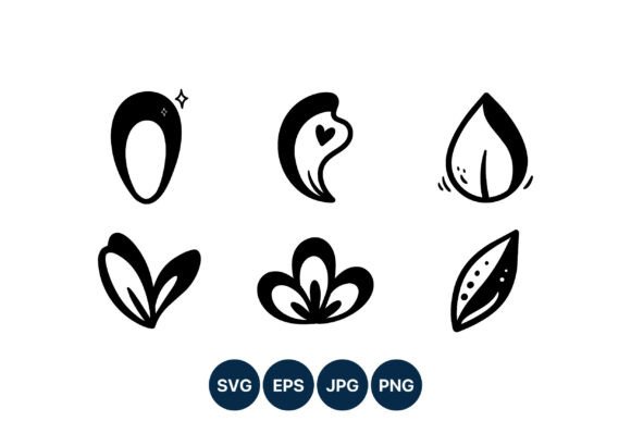 Simple Floral Leaf Vector Set: A Minimalist Design Resource