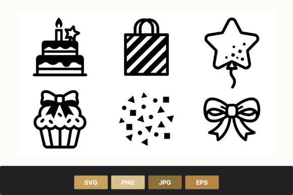 Strategic Value of the Birthday Cake Balloon Gift Bag Cupcake Asset Set