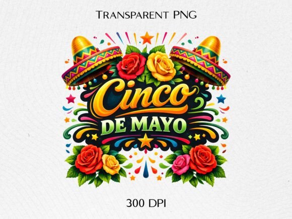 Vibrant Cinco De Mayo PNG for Festive Designs