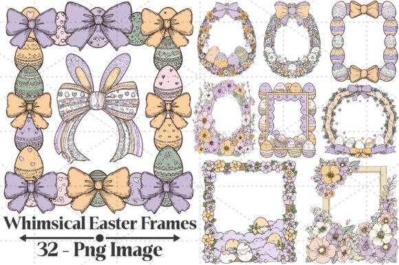 Whimsical Easter Frames Clipart Bundle: A Strategic Asset for Seasonal Design