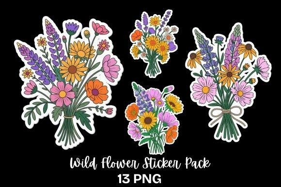 Wild Flower Sticker Pack: A Creative Resource